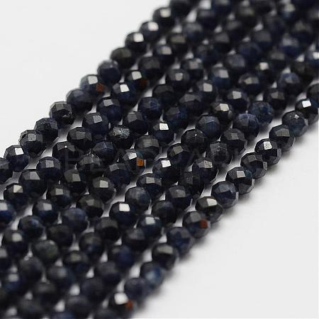 Natural Sapphire Bead Strands G-P270-2mm-23-1