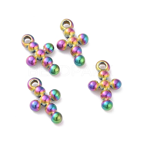 Ion Plating(IP) 304 Stainless Steel Charms STAS-D185-01M-1