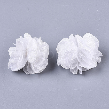 Polyester Fabric Flowers FIND-R076-02R-1-1