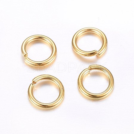 304 Stainless Steel Open Jump Rings STAS-O098-02G-07-1