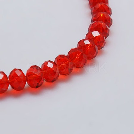 Transparent Glass Bead Strands EGLA-J047-4x3mm-16-1