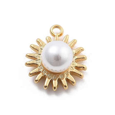 ABS Plastic Imitation Pearl Pendants STAS-R155-052A-G-1
