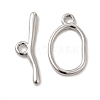 Non-Tarnish 304 Stainless Steel Toggle Clasps STAS-F290-06P-1
