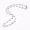 304 Stainless Steel Link Chain Necklaces NJEW-F242-01P-2