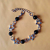 Punk Style Plastic Round Bead Link Bracelets FS-WGB9990-04-1
