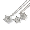 Brass Pendant Necklaces NJEW-G089-13P-1
