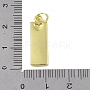 Brass Micro Pave Clear Cubic Zirconia Pendants KK-P266-06G-G-3