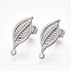 Non-Tarnish 304 Stainless Steel Stud Earring Findings STAS-S079-66B-2