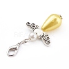 Imitation Pearl Acrylic Pendants HJEW-JM00422-3