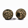 Painted Natural Wood Beads WOOD-T021-53A-04-2