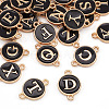 26Pcs Alloy Enamel Letter A~Z Connector Charms FIND-TAC0028-14B-3