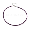 Braided Round Imitation Leather Bracelets Making BJEW-H610-01P-10-1