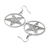 304 Stainless Steel Ring with Star Dangle Earrings for Women EJEW-R156-03P-2