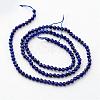 Natural Lapis Lazuli Beads Strands G-K127-03F-3mm-2
