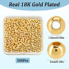 Rack Plating and PVD Vacuum Plating Brass Round Spacer Beads FIND-SP0002-24D-2