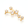 Brass Micro Pave Cubic Zirconia Pendants KK-N261-120E-G-2