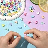 50Pcs UV Plating Opaque Acrylic Beads MACR-YW0004-06-5