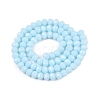 Opaque Solid Color Imitation Jade Glass Beads Strands EGLA-A044-P6mm-D06-3