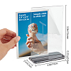 Transparent Acrylic Blank Place Sign ODIS-WH0043-34-2