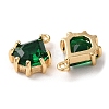 Real 18K Gold Plated Brass Micro Pave Cubic Zirconia Charms KK-Q779-08G-01-2
