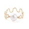 Natural Cultured Freshwater Pearl Bead Rings for Women RJEW-JR00435-5