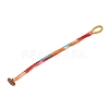 Handwoven Gradient Braided Polyester Cord Pendant Decorations HJEW-F026-01B-1