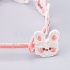 Embroidery Bracelets for Girls BJEW-H535-02-3