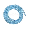 Natural Blue Topaz Beads Strands G-P553-A01-02-3