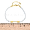Braided Steel Wire Bracelet Making KK-CBA6056-03D-G-3
