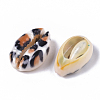 Printed Natural Cowrie Shell Beads X-SSHEL-R047-01-B03-3