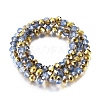 Electroplate Glass Beads Strands EGLA-A034-J4mm-O01-2