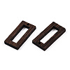 Natural Wenge Wood Pendants WOOD-T023-36-3