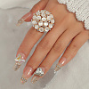 Transparent Resin with Alloy Finger Rings CX4663-1-1