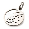 304 Stainless Steel Charms STAS-Z119-19P-2