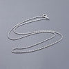 Brass Twisted Curb Chain Necklaces NJEW-BB10884-18-1