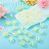 50Pcs 5 Styles UV Plating Rainbow Iridescent Acrylic Beads OACR-TA0004-67B-5