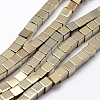 Electroplate Non-magnetic Synthetic Hematite Beads Strands G-J170A-2x2mm-08-2