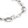 Alloy Coffee Bean Chain Bracelet for Men Women BJEW-N015-012-3