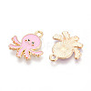 Marine Animals Alloy Enamel Pendants ENAM-T022-34A-2