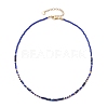 Bohemian Style Natural Lapis Lazuli Beaded Necklaces NJEW-JN04658-04-1
