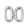 Non-Tarnish 304 Stainless Steel Spring Gate Ring X-STAS-Q215-54P-1