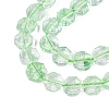 Transparent Crackle Glass Beads Strands GLAA-Q108-03A-07-3
