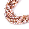 Natural Cultured Freshwater Pearl Beads Strands PEAR-N025-01B-4