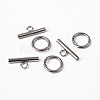 304 Stainless Steel Toggle Clasps STAS-H052-21-3