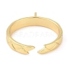 Brass Cuff Finger Ring Settings KK-L219-15E-G-3