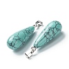 Synthetic Turquoise Pendants G-F707-12-3
