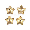 Ion Plating(IP) 304 Stainless Steel Flower Bead Cap STAS-G127-05G-1