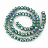 Electroplate Glass Beads Strands EGLA-A034-P8mm-B20-2