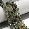 Natural Prehnite Beads Strands G-G457-8mm-03F-01-5