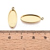 304 Stainless Steel Pendant Cabochon Component STAS-Q113-25D-G-3